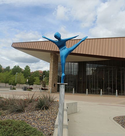 Expression I is an abstract figurative sculpture that expresses the human condition through dance.