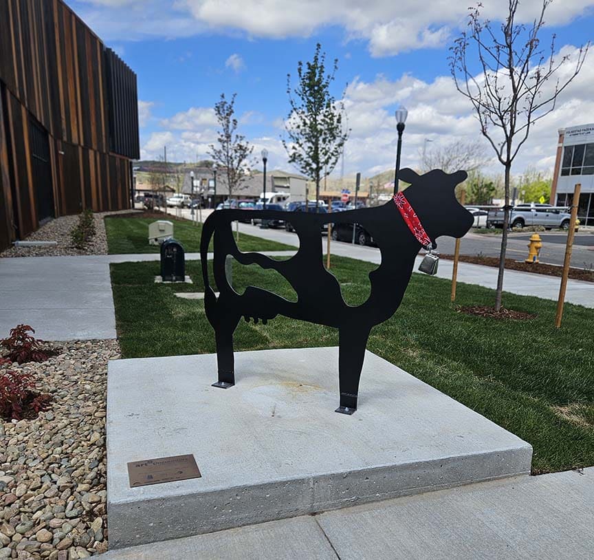 Holey Cow! sculpture